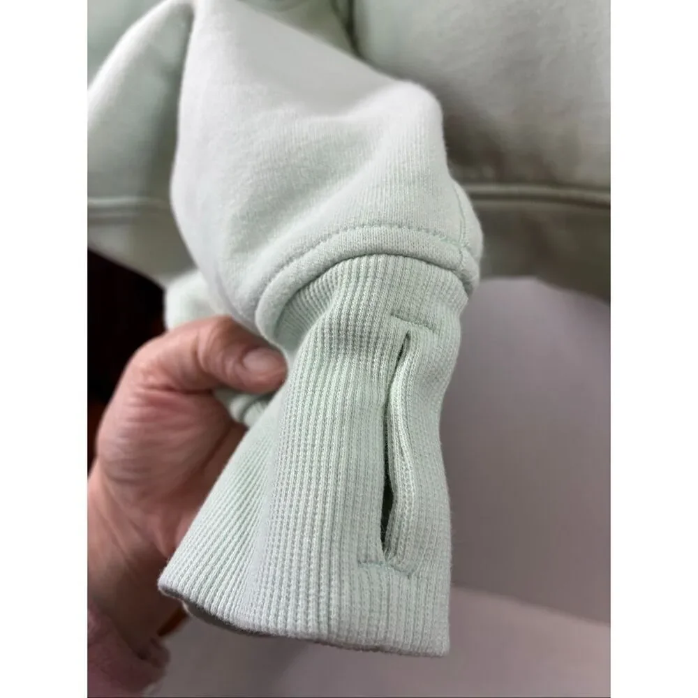 Lululemon 1/2 Zip Scuba Hoodie in Mint Green Size XL/XXL
